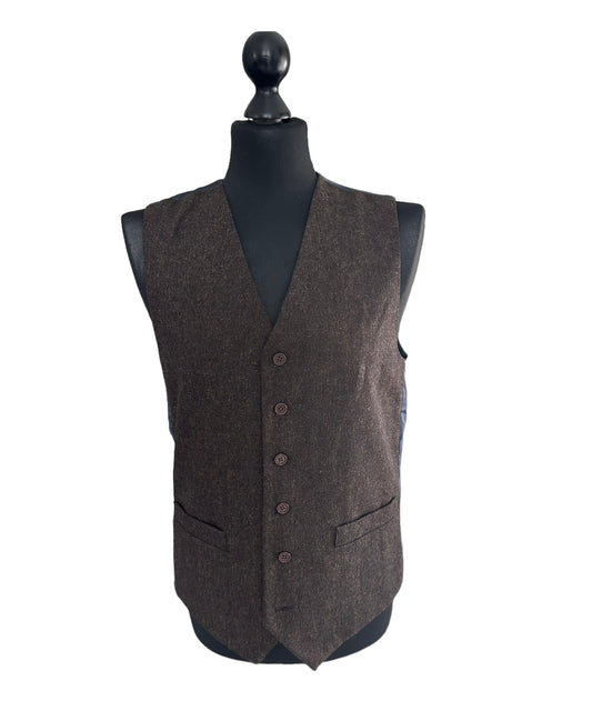 Gilet de costume marron