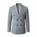 Gris Glacé, blazer gris, vue de face