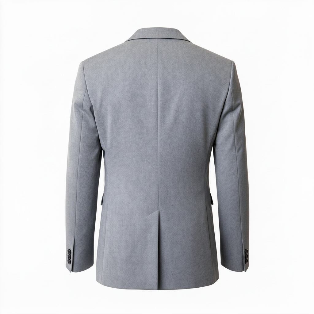 Gris Glacé, blazer gris, vue de dos