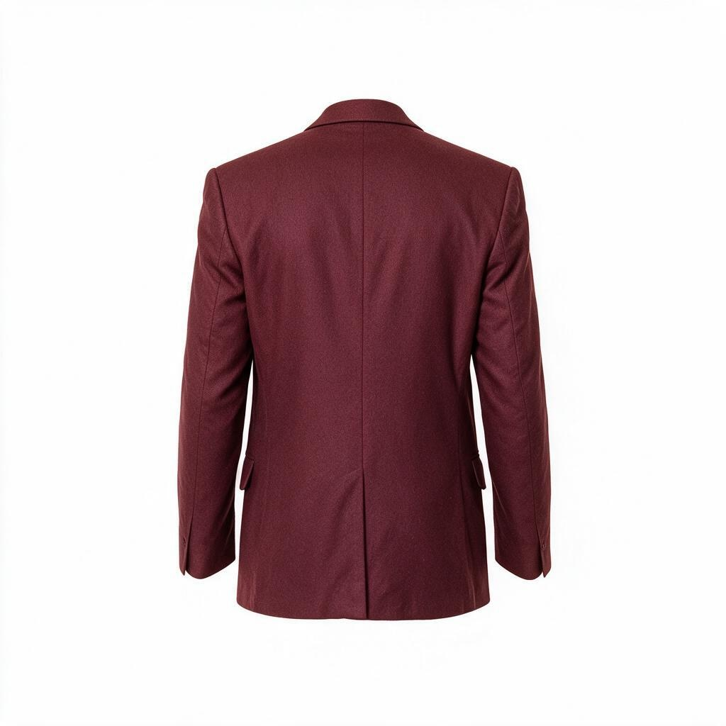 Rouge Héritage, blazer bordeaux, vue de dos