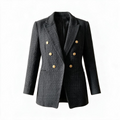 Tweed Obscur, blazer en tweed, vue de face